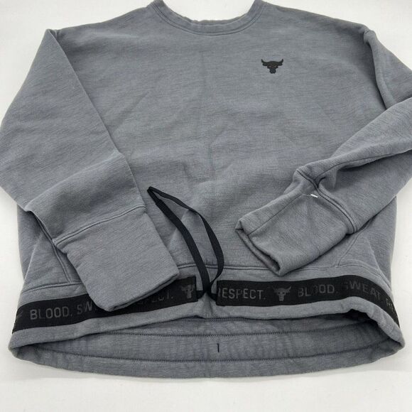 Under Armour Project Rock Womens Medium Sweater Crew Neck Sweatshirt - Picture 1 of 5